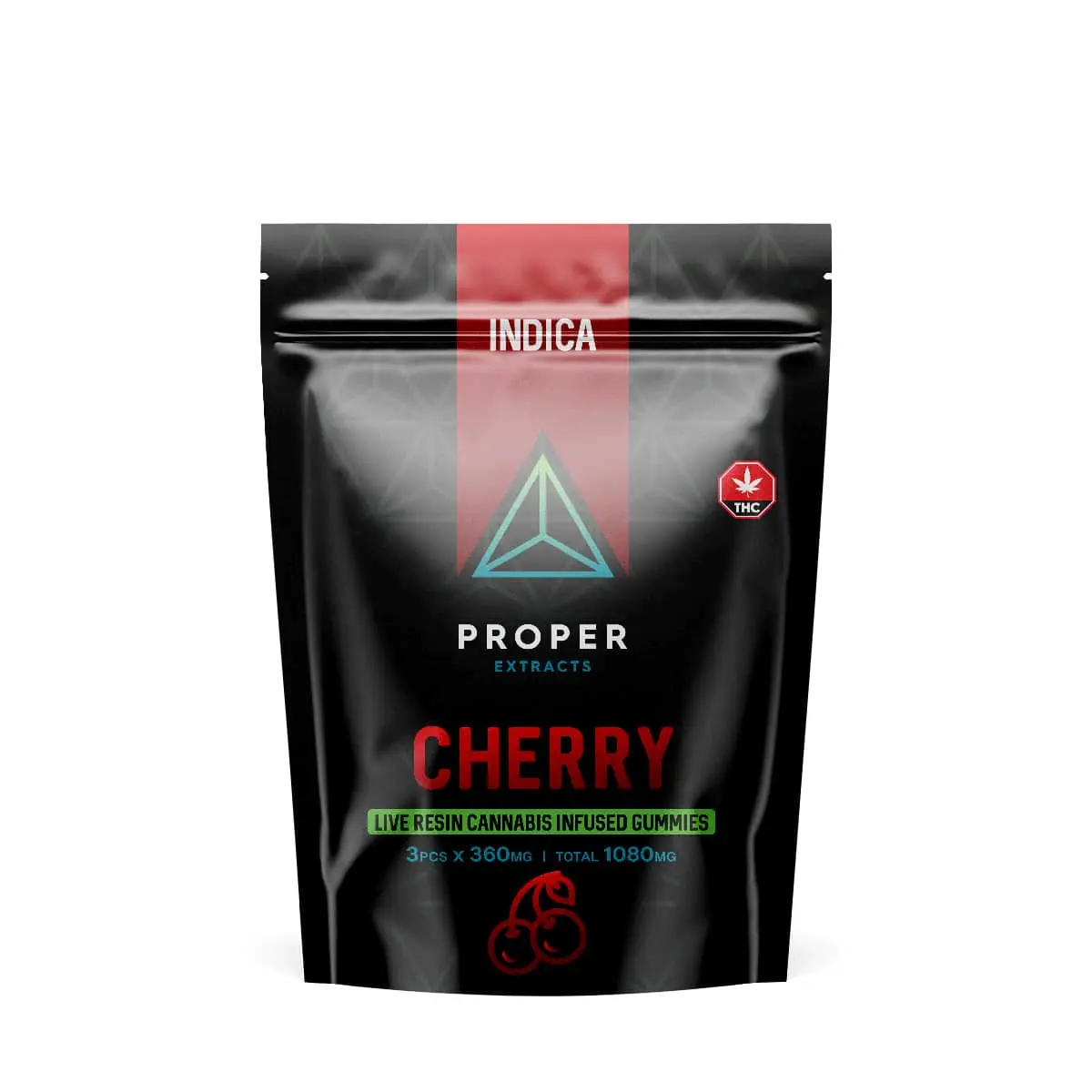 Proper Extracts Edibles - Triangles 1080mg Live Resin Gummies - Cherry - West Coast Cannabis Proper Extracts Edibles - Triangles 1080mg Live Resin Gummies - Cherry - West Coast Cannabis