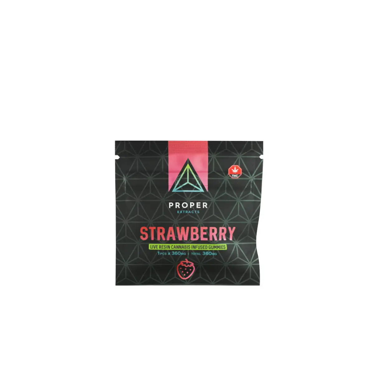 Proper Extracts Edibles - Triangles 360mg Live Resin Gummies - Strawberry - West Coast Cannabis Proper Extracts Edibles - Triangles 360mg Live Resin Gummies - Strawberry - West Coast Cannabis
