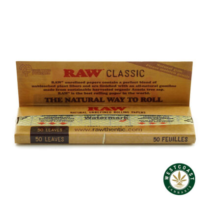 Raw Hemp Classic Rolling Paper - West Coast Cannabis