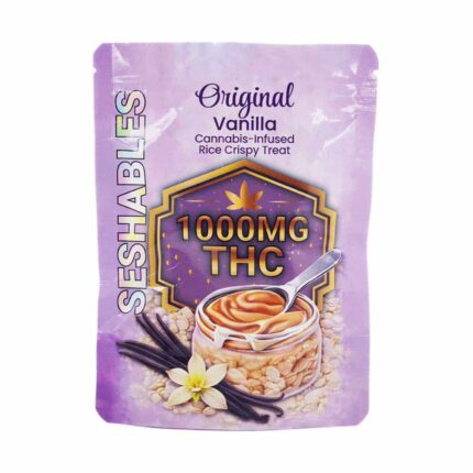 Seshables Rice Crispy - Original Vanilla 1000mg THC - West Coast Cannabis