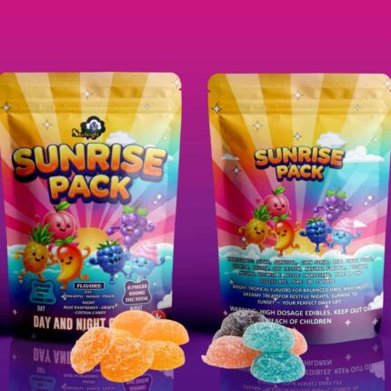 Sky High Edibles - Day and Night Gummies - Sunrise Pack (900mg THC : 300mg CBD) - West Coast Cannabis