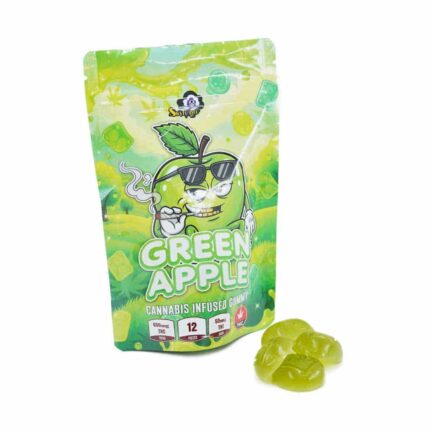 Sky High Edibles - Green Apple Gummy 600mg THC - West Coast Cannabis