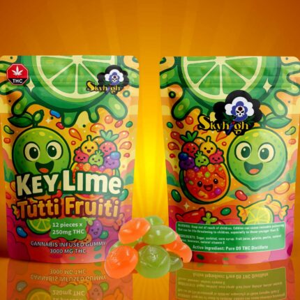 Sky High Edibles - Key Lime + Tutti Frutti Gummy 3000mg THC - West Coast Cannabis