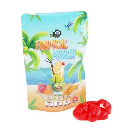 Sky High Edibles - Tropical Punch Gummy 600mg THC - West Coast Cannabis
