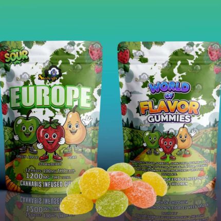 Sky High Edibles - World of Flavor Gummies - Europe (1200mg THC) - West Coast Cannabis