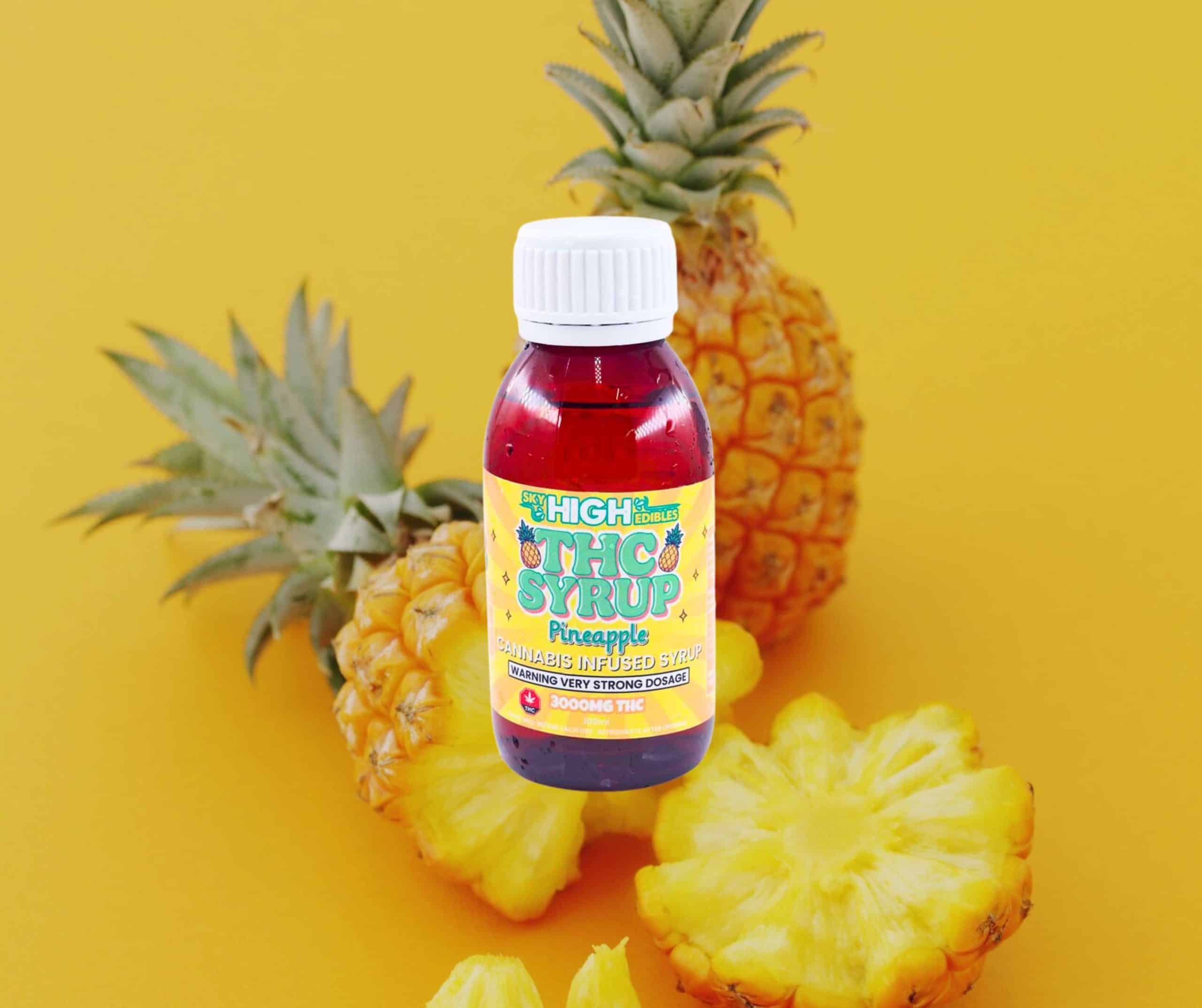 Sky High Syrup - Pineapple 3000mg THC - West Coast Cannabis Sky High Syrup - Pineapple 3000mg THC - West Coast Cannabis