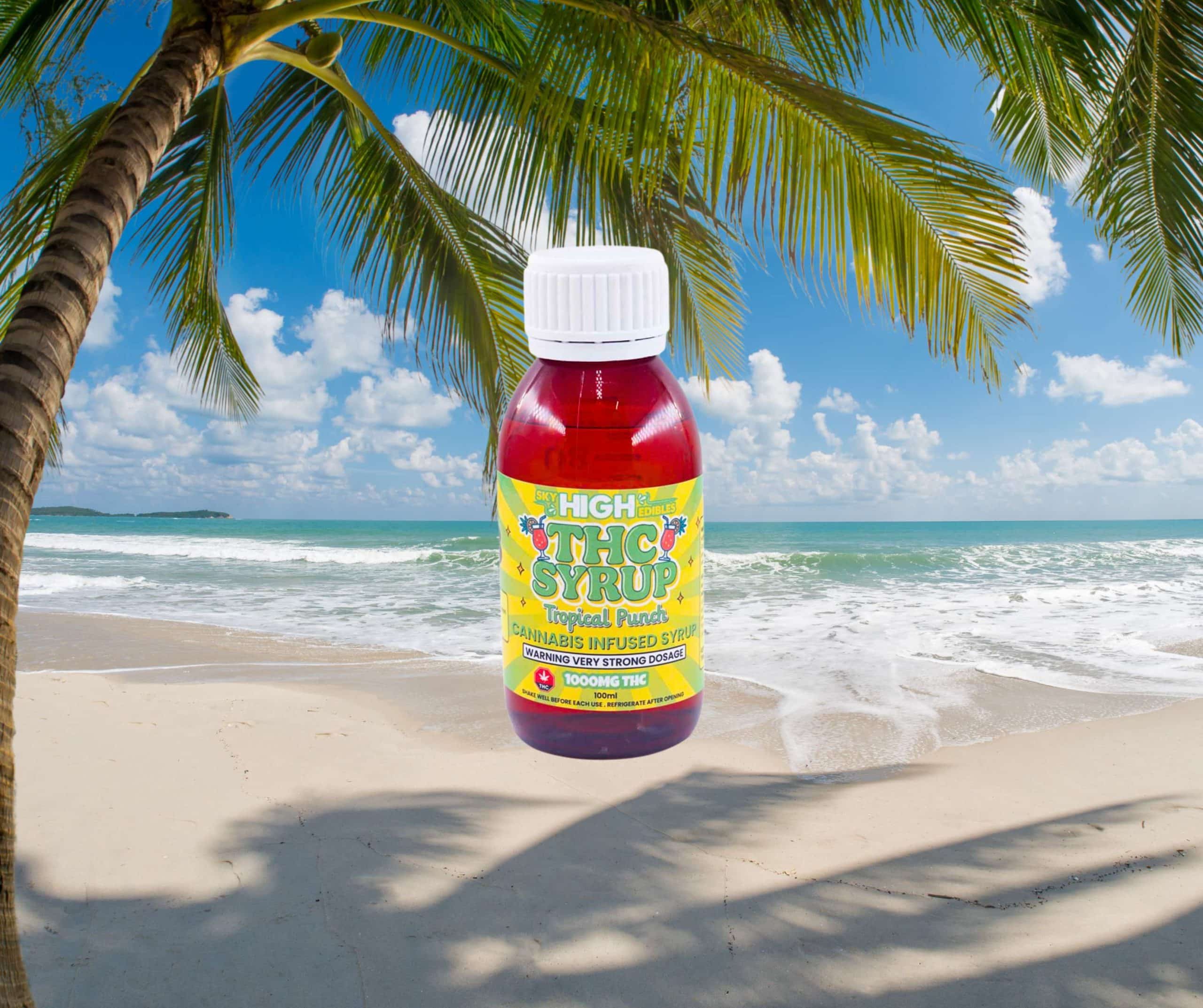 Sky High Syrup - Tropical Punch 1000mg THC - West Coast Cannabis Sky High Syrup - Tropical Punch 1000mg THC - West Coast Cannabis