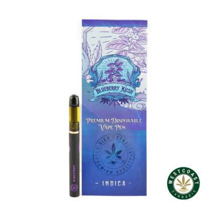 So High Extracts Disposable Pen - Blueberry Kush 1ML (Indica) - West Coast Cannabis