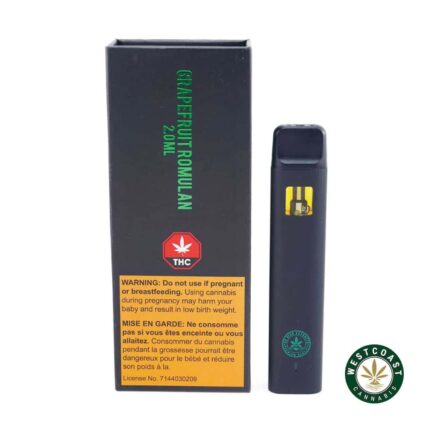 So High Extracts Disposable Pen - Grapefruit Romulan 2ML (Hybrid) - West Coast Cannabis