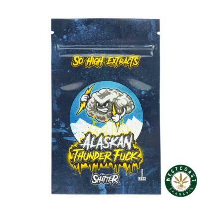 So High Extracts Premium Shatter - Alaskan Thunder Fuck - West Coast Cannabis