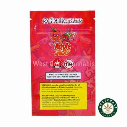 So High Extracts Premium Shatter - Apple Jacks - West Coast Cannabis