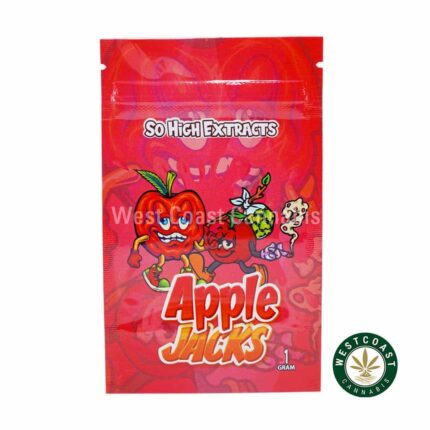So High Extracts Premium Shatter - Apple Jacks - West Coast Cannabis