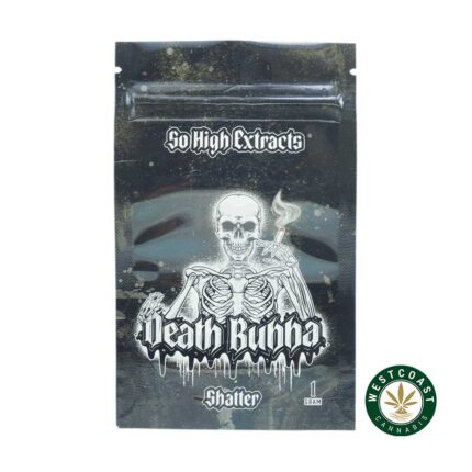So High Extracts Premium Shatter - Death Bubba - West Coast Cannabis
