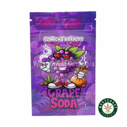 So High Extracts Premium Shatter - Grape Soda - West Coast Cannabis