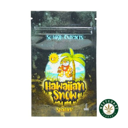 So High Extracts Premium Shatter - Hawaiian Snow - West Coast Cannabis
