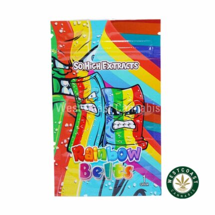 So High Extracts Premium Shatter - Rainbow Belts - West Coast Cannabis