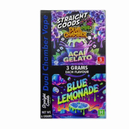 Straight Goods - Dual Chamber Vape - Acai Gelato + Blue Lemonade (3 Grams + 3 Grams) - West Coast Cannabis