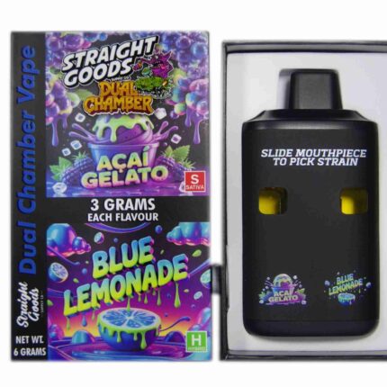Straight Goods - Dual Chamber Vape - Acai Gelato + Blue Lemonade (3 Grams + 3 Grams) - West Coast Cannabis