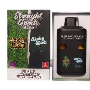 Straight Goods - Dual Chamber Vape - Afghan Kush + Moby Dick (3 Grams + 3 Grams) - West Coast Cannabis