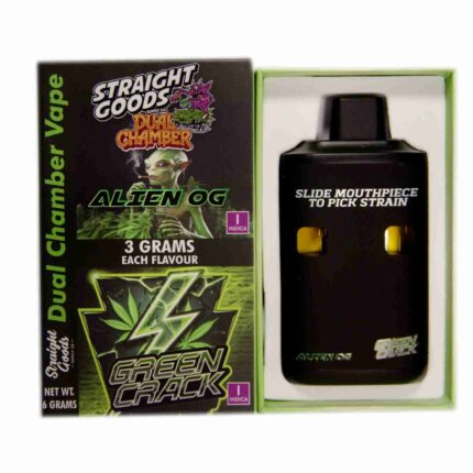 Straight Goods - Dual Chamber Vape - Alien OG + Green Crack (3 Grams + 3 Grams) - West Coast Cannabis