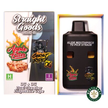 Straight Goods - Dual Chamber Vape - Apple Fritter + Ghost Rider OG (3 Grams + 3 Grams) - West Coast Cannabis