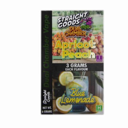 Straight Goods - Dual Chamber Vape - Apricot Peach + Blue Lemonade (3 Grams + 3 Grams) - West Coast Cannabis