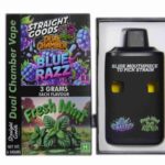 Straight Goods - Dual Chamber Vape - Blue Razz + Fresh Mint (3 Grams + 3 Grams) - West Coast Cannabis