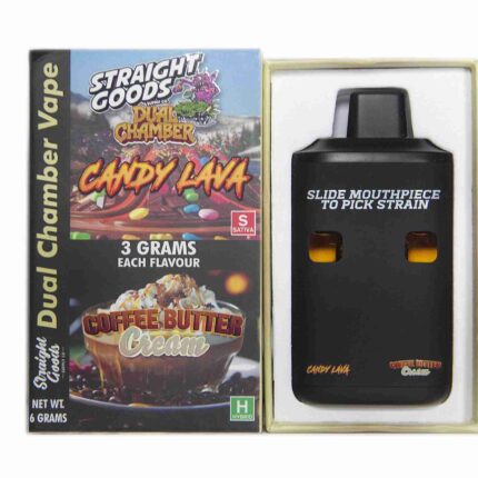 Straight Goods - Dual Chamber Vape - Candy Lava x Coffee Butter Cream (3 Grams + 3 Grams) - West Coast Cannabis