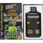 Straight Goods - Dual Chamber Vape - Caribbean Pineapple + Green Apple (3 Grams + 3 Grams) - West Coast Cannabis
