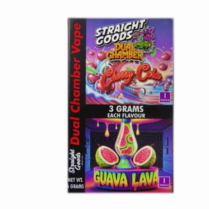 Straight Goods - Dual Chamber Vape - Cherry Cola + Guava Lava (3 Grams + 3 Grams) - West Coast Cannabis