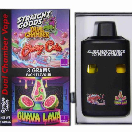 Straight Goods - Dual Chamber Vape - Cherry Cola + Guava Lava (3 Grams + 3 Grams) - West Coast Cannabis