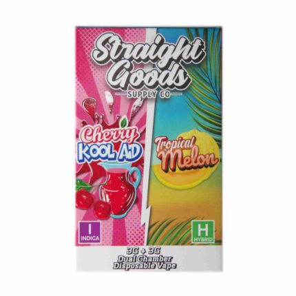 Straight Goods - Dual Chamber Vape - Cherry Kool Aid + Tropical Melon (3 Grams + 3 Grams) - West Coast Cannabis