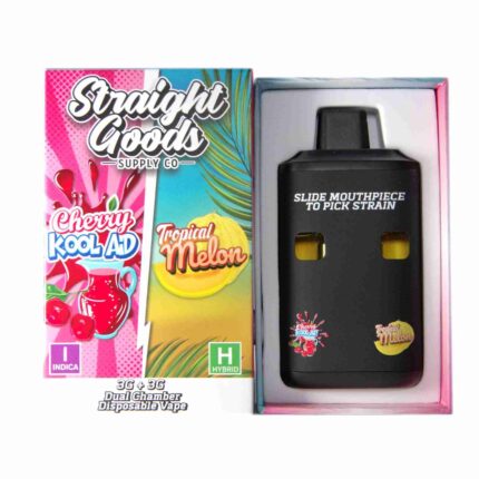 Straight Goods - Dual Chamber Vape - Cherry Kool Aid + Tropical Melon (3 Grams + 3 Grams) - West Coast Cannabis