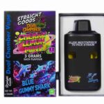 Straight Goods - Dual Chamber Vape - Cherry Lemon Mint + Blue Gummy Shark (3 Grams + 3 Grams) - West Coast Cannabis