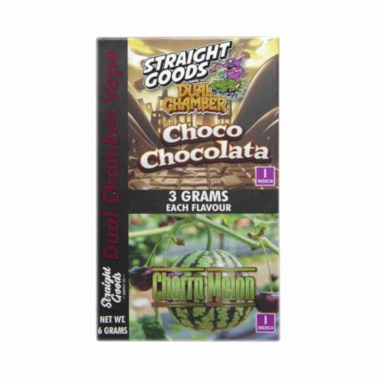 Straight Goods - Dual Chamber Vape - Choco Chocolata + Cherra Melon (3 Grams + 3 Grams) - West Coast Cannabis
