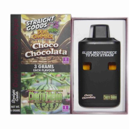 Straight Goods - Dual Chamber Vape - Choco Chocolata + Cherra Melon (3 Grams + 3 Grams) - West Coast Cannabis