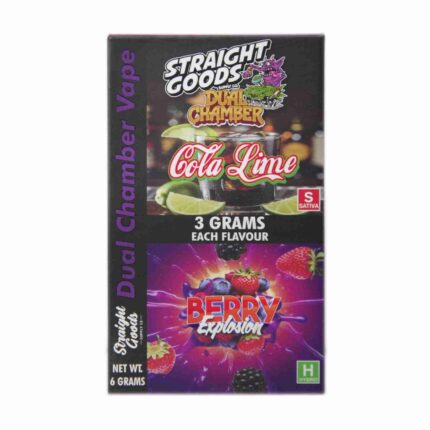 Straight Goods - Dual Chamber Vape - Cola Lime + Berry Explosion (3 Grams + 3 Grams) - West Coast Cannabis