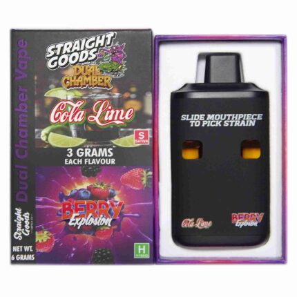 Straight Goods - Dual Chamber Vape - Cola Lime + Berry Explosion (3 Grams + 3 Grams) - West Coast Cannabis