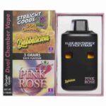 Straight Goods - Dual Chamber Vape - Dabbalicious + Pink Rose (3 Grams + 3 Grams) - West Coast Cannabis