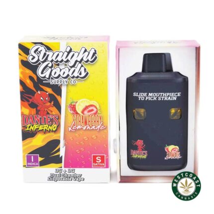 Straight Goods - Dual Chamber Vape - Dante’s Inferno + Strawberry Lemonade (3 Grams + 3 Grams) - West Coast Cannabis