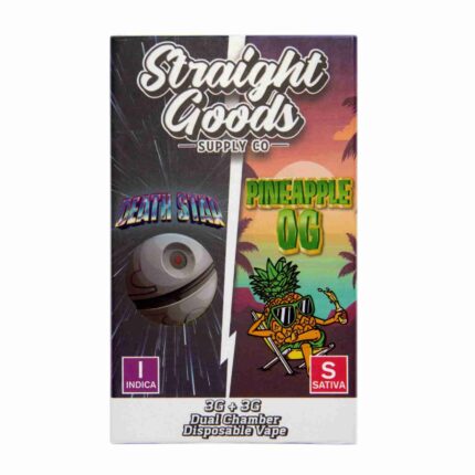 Straight Goods - Dual Chamber Vape - Death Star+ Pineapple OG (3 Grams + 3 Grams) - West Coast Cannabis