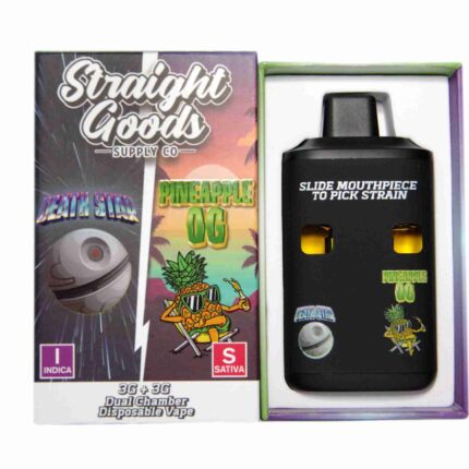 Straight Goods - Dual Chamber Vape - Death Star+ Pineapple OG (3 Grams + 3 Grams) - West Coast Cannabis