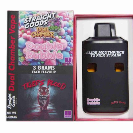 Straight Goods - Dual Chamber Vape - Double Bubble + Tigers Blood (3 Grams + 3 Grams) - West Coast Cannabis