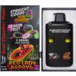 Straight Goods - Dual Chamber Vape - Dragon Fruit + Red Lady Papaya (3 Grams + 3 Grams) - West Coast Cannabis