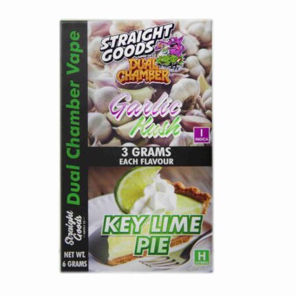 Straight Goods - Dual Chamber Vape - Garlic Kush + Key Lime Pie (3 Grams + 3 Grams) - West Coast Cannabis
