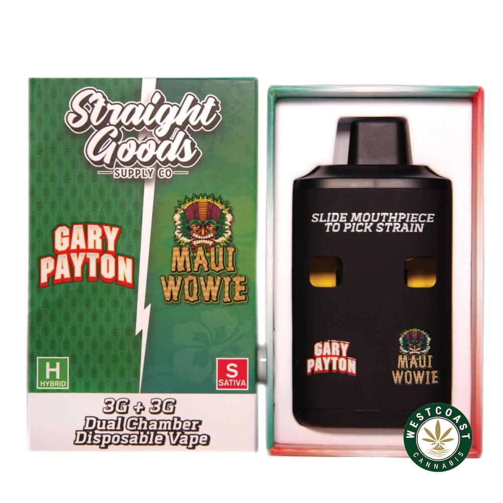 Straight Goods - Dual Chamber Vape - Gary Payton + Maui Wowie (3 Grams + 3 Grams) - West Coast Cannabis Straight Goods - Dual Chamber Vape - Gary Payton + Maui Wowie (3 Grams + 3 Grams) - West Coast Cannabis