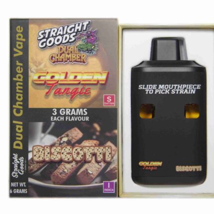 Straight Goods - Dual Chamber Vape - Golden Tangie + Biscotti (3 Grams + 3 Grams) - West Coast Cannabis