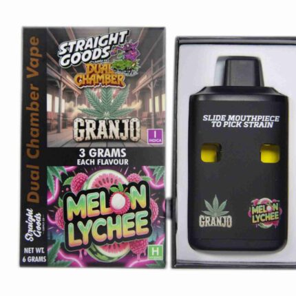 Straight Goods - Dual Chamber Vape - Granjo + Melon Lychee (3 Grams + 3 Grams) - West Coast Cannabis