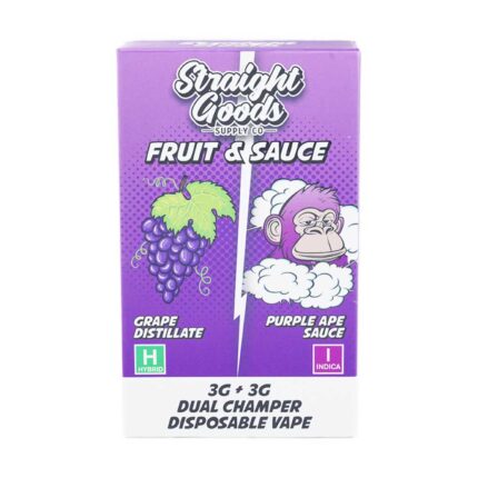 Straight Goods - Dual Chamber Vape - Grape + Purple Ape (3 Grams + 3 Grams) - West Coast Cannabis