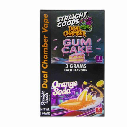 Straight Goods - Dual Chamber Vape - Gum Cake + Orange Soda (3 Grams + 3 Grams) - West Coast Cannabis
